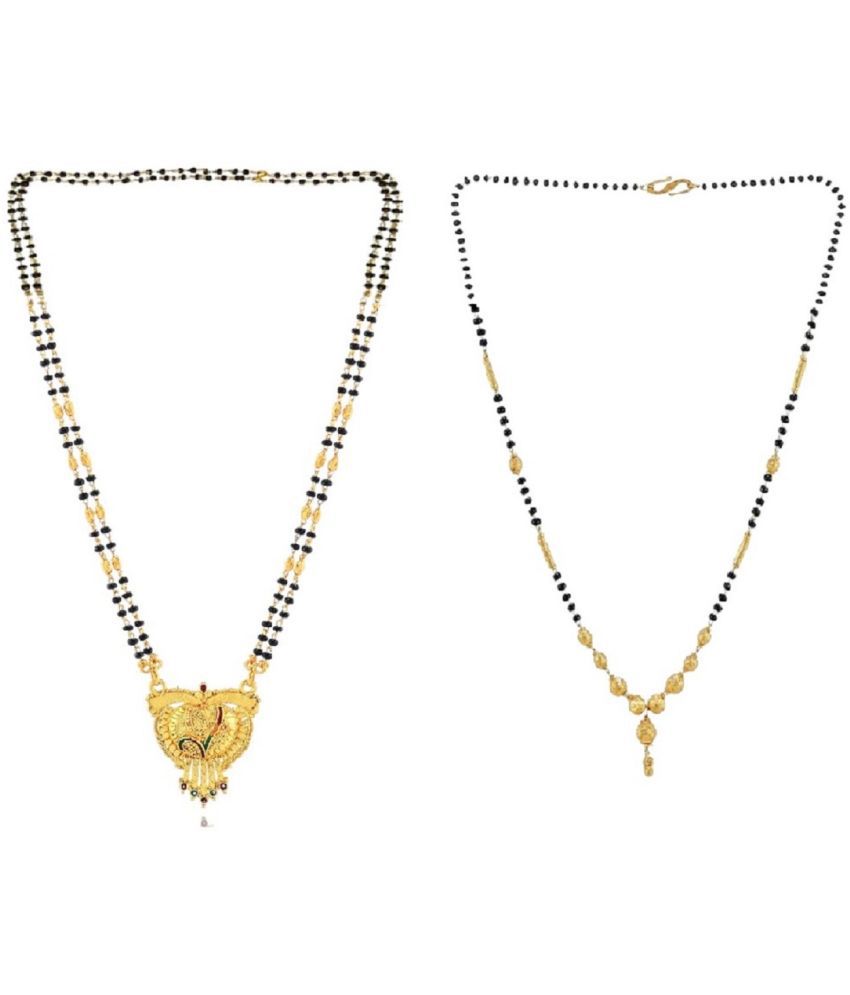    			Charms Golden Mangalsutra ( Pack of 2 )