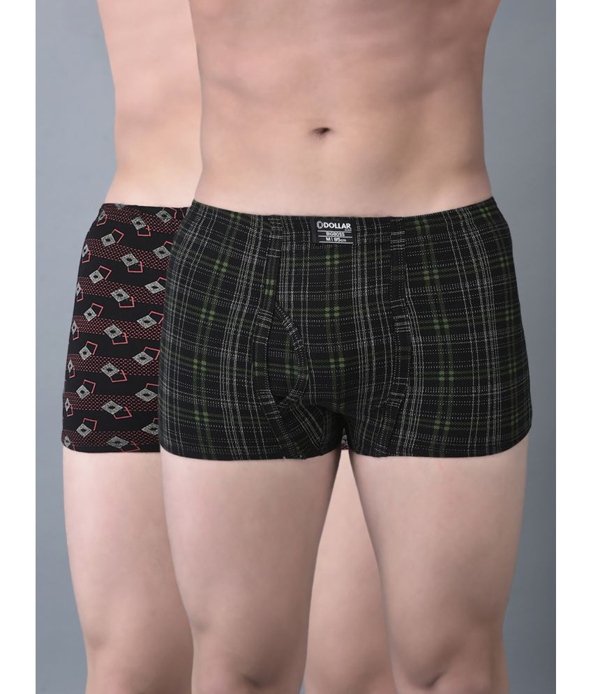     			Pack of 2 Dollar Bigboss Assorted Printed Cotton Blend Men Trunk