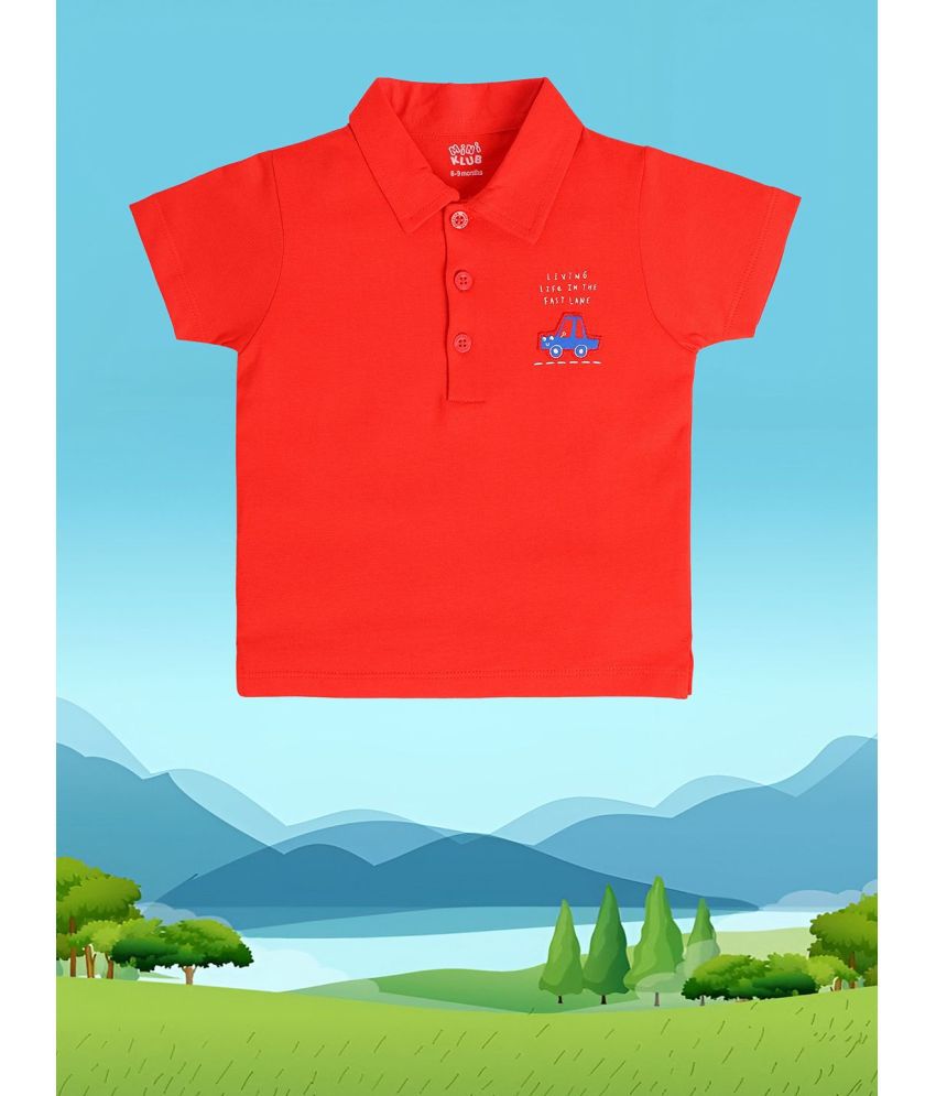     			MINI KLUB Red Baby Boy Polo T-Shirt ( Pack of 1 )