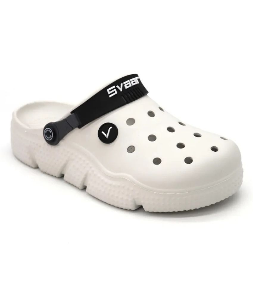     			Svaar - Off White Men's Clogs