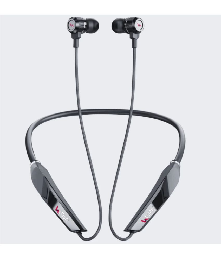     			UBON CL-3740 Bluetooth Bluetooth Neckband On Ear 60 Hours Playback Active Noise cancellation IPX4(Splash & Sweat Proof) Black