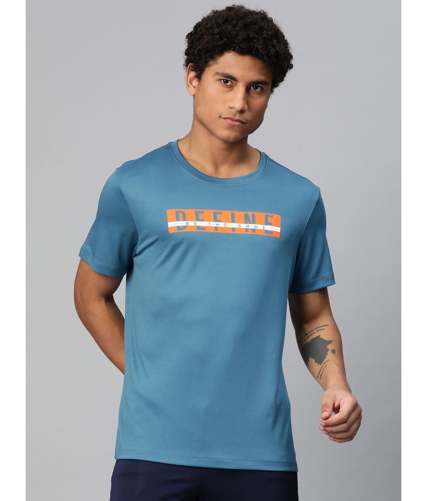     			Alcis Blue Polyester Slim Fit Men's Sports T-Shirt ( Pack of 1 )