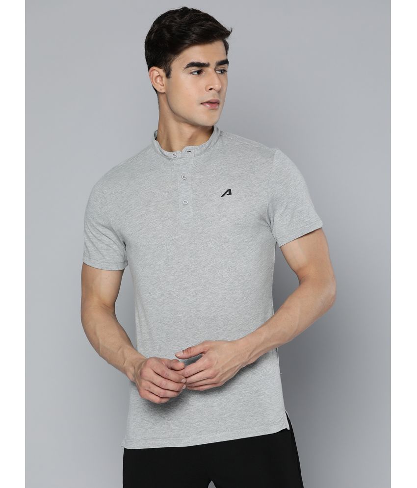     			Alcis Grey Cotton Regular Fit Men's Sports T-Shirt ( Pack of 1 )