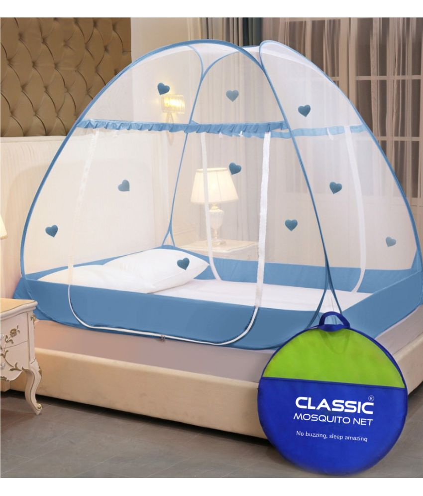     			Classic Mosquito Net - Blue Polycotton Tent Mosquito Net ( Pack of 1 )