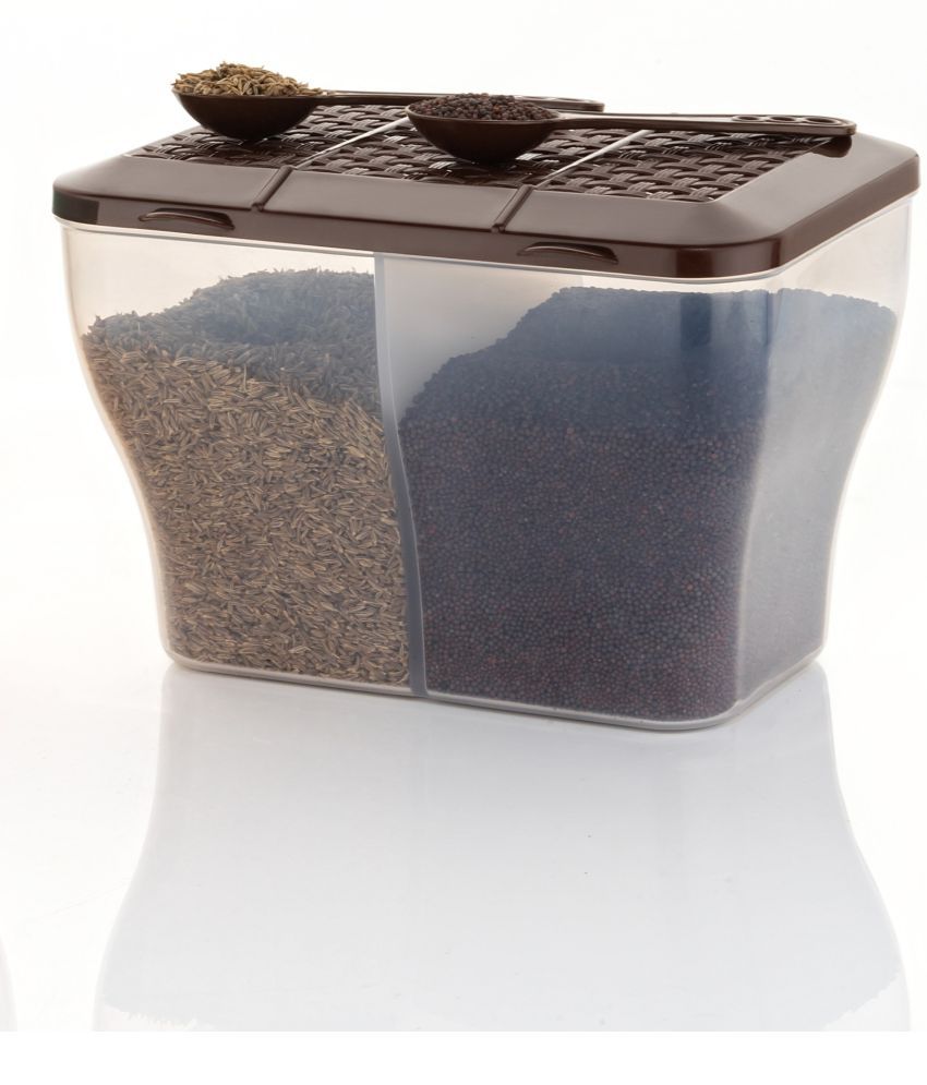     			FIT4CHEF Masala Container PET Brown Multi-Purpose Container ( Set of 1 )