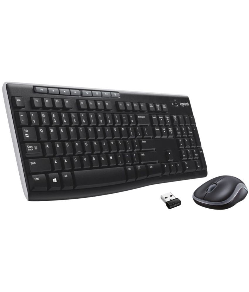     			Logitech Black Wireless Keyboard Mouse Combo