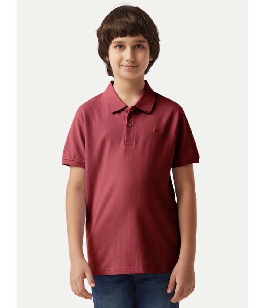     			Radprix Maroon Cotton Blend Boy's Polo T-Shirt ( Pack of 1 )