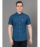 Red Tape 100% Cotton Regular Fit Solids Half Sleeves Men's Casual Shirt - Blue ( Pack of 1 )