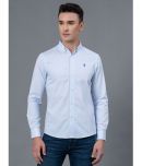 Red Tape Cotton Blend Regular Fit Self Design Full Sleeves Men's Casual Shirt - Blue ( Pack of 1 )