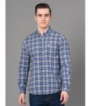 Red Tape Cotton Blend Regular Fit Checks Full Sleeves Men's Casual Shirt - Blue ( Pack of 1 )