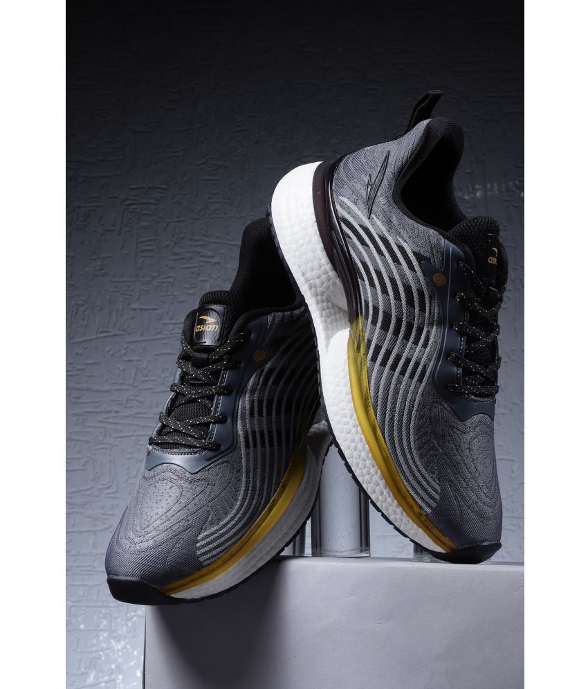     			ASIAN AIRWEAVE-06 Dark Grey Men's Sports Running Shoes