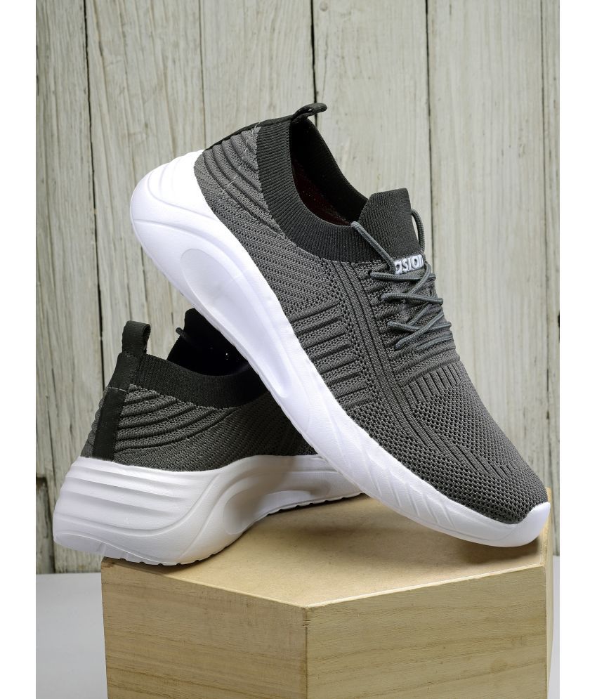     			ASIAN STORM-12 Dark Grey Men's Sports Running Shoes