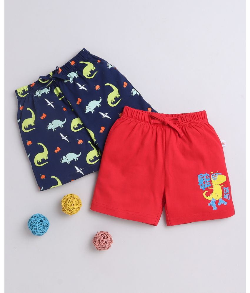     			BUMZEE Navy & Red Boys Shorts Pack Of 2 Age - 18-24 Months