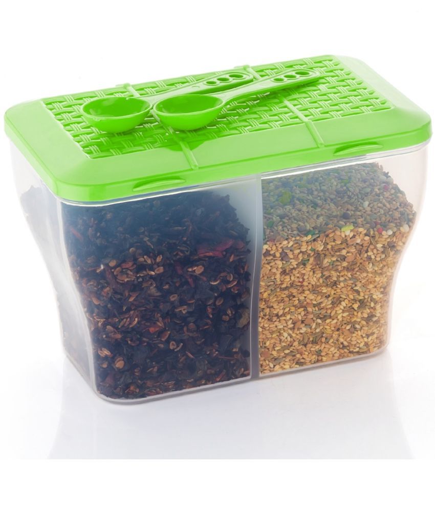     			FIT4CHEF Mukhwas Container PET Green Food Container ( Set of 1 )