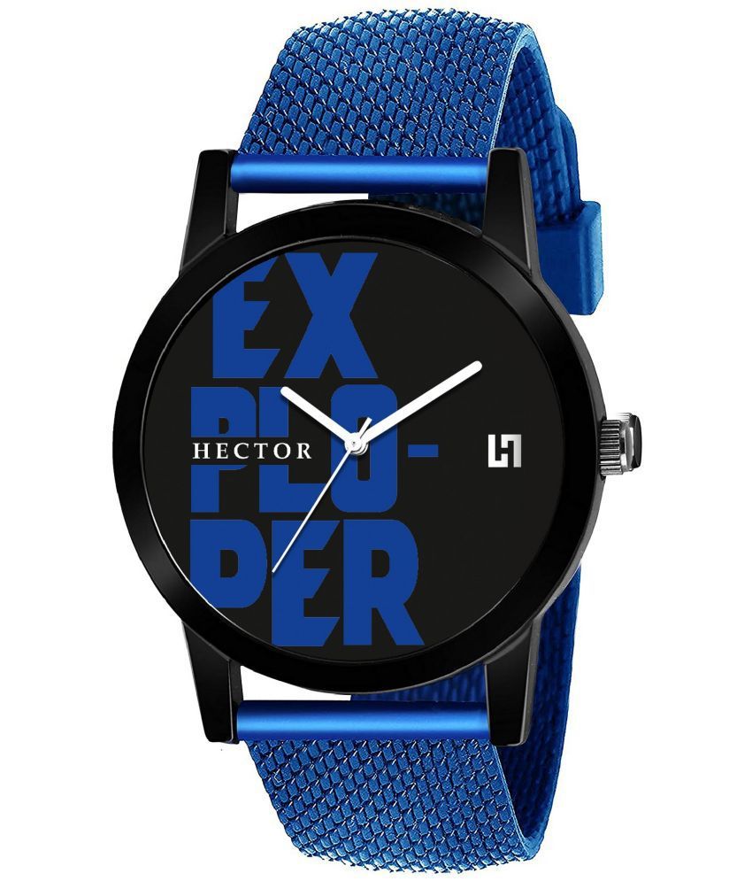     			Hector Blue Plastic Analog Men's Watch