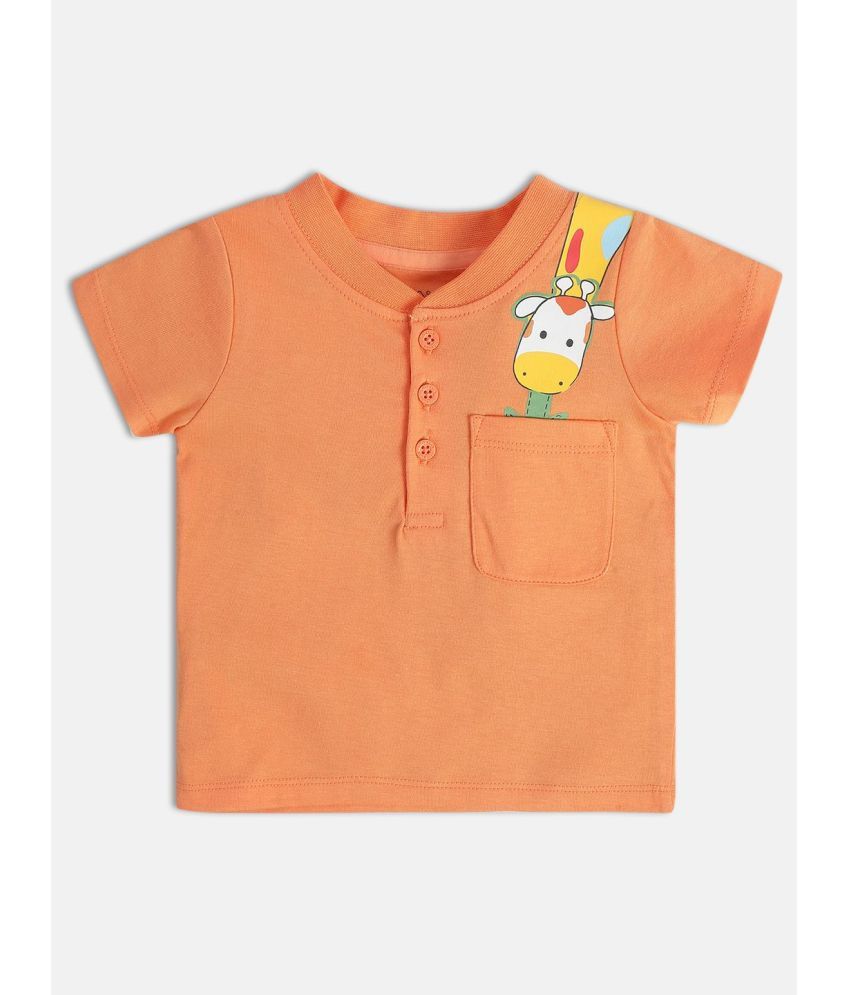     			MINI KLUB Orange Baby Boy T-Shirt ( Pack of 1 )