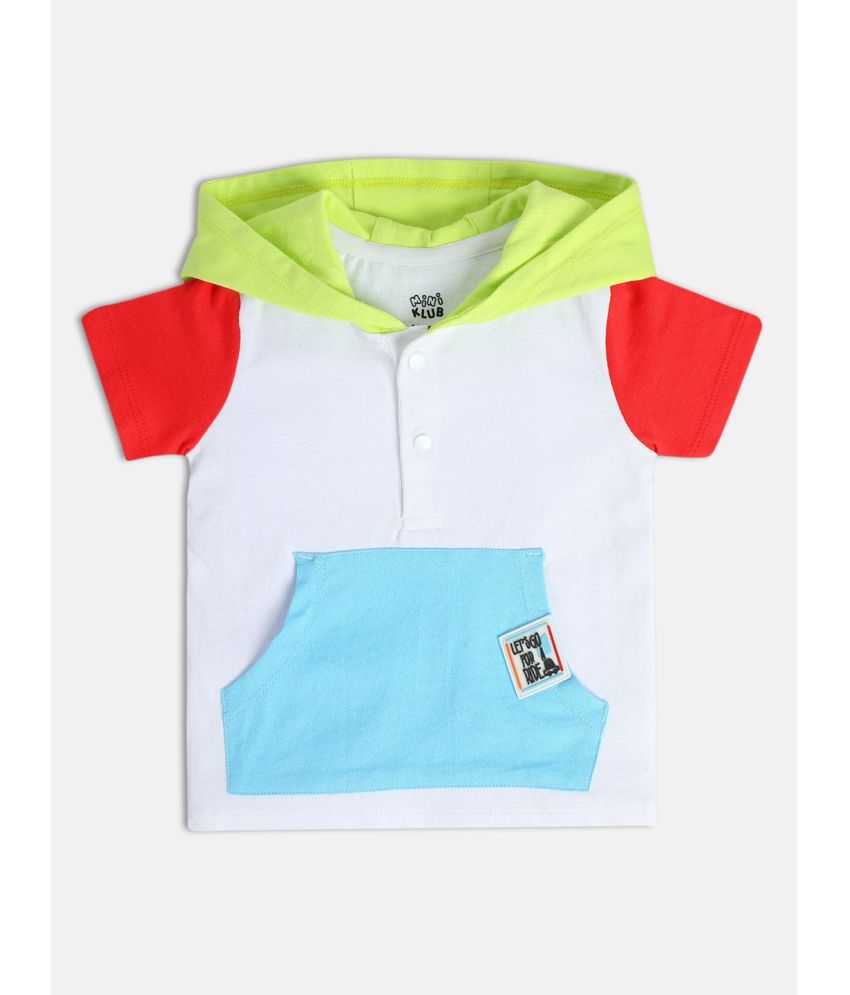     			MINI KLUB White Baby Boy T-Shirt ( Pack of 1 )