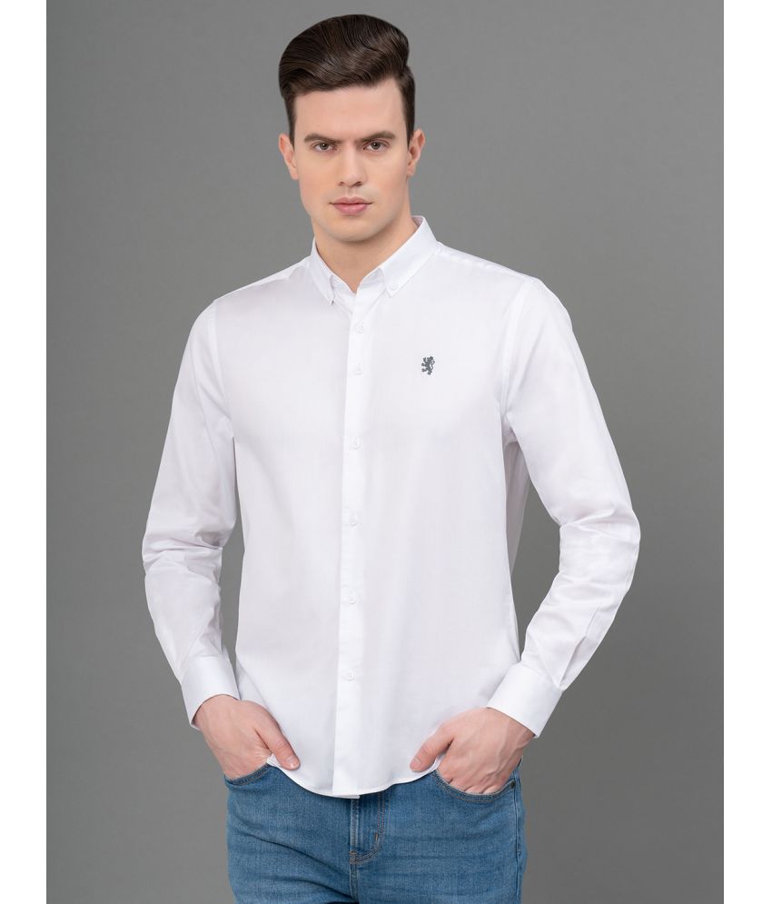     			Red Tape 100% Cotton Regular Fit Solids Full Sleeves Men's Casual Shirt - White ( Pack of 1 )