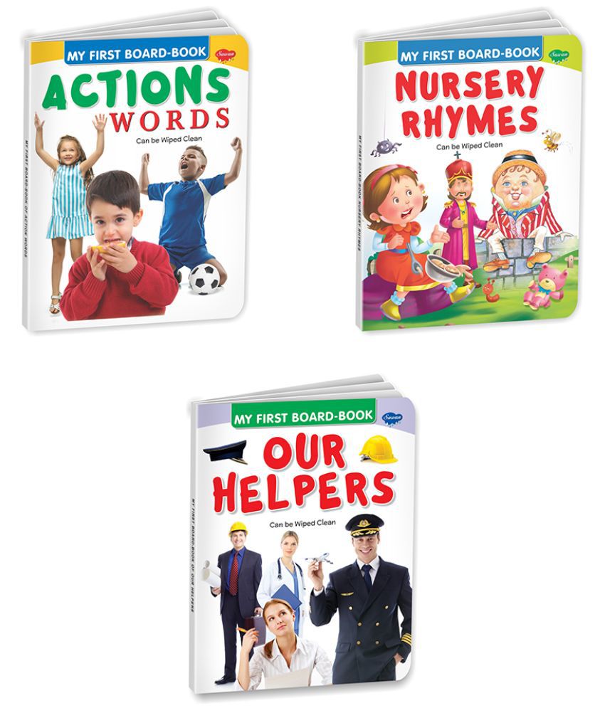     			Sawan Present Set Of 3 Board Books | My First Board Book Series | Action Words, Nursery Rhymes & Our Helpers (Board Book, Manoj Publications Editorial Board)