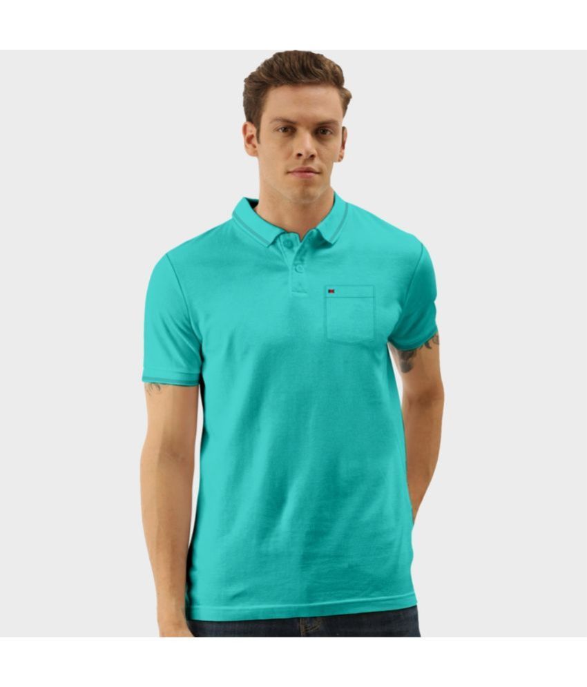     			TAB91 Cotton Slim Fit Solid Half Sleeves Men's Polo T Shirt - Light Blue ( Pack of 1 )