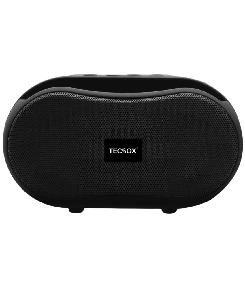     			Tecsox Thunder 7 W Bluetooth Speaker Bluetooth V 5.1 with SD card Slot,3D Bass,USB Playback Time 8 hrs Black