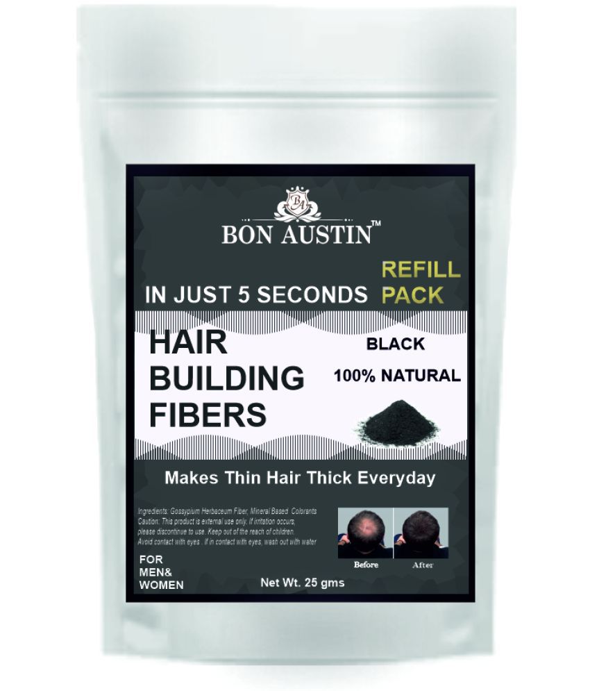     			Bon Austin Hair Building Fiber Instant Fuller Hair Refill Pack (Black) 25 gm