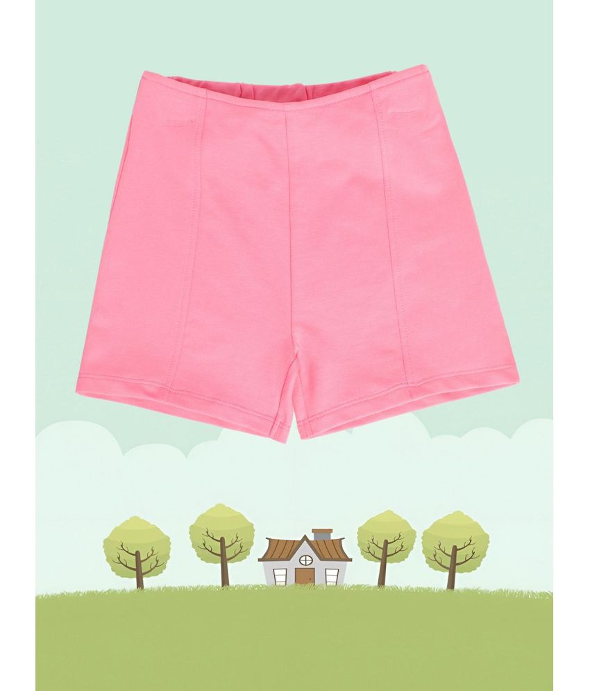     			MINI KLUB - Pink Cotton Girls Shorts ( Pack of 1 )