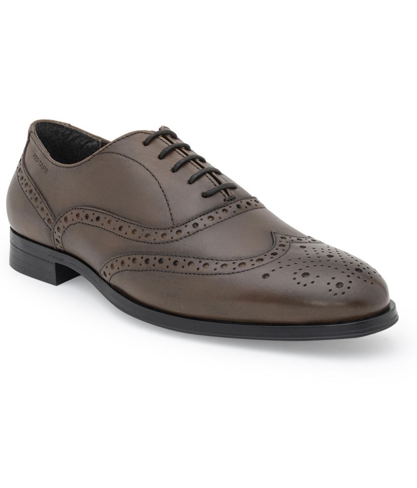     			Red Tape Brown Men's Brogue Formal Shoes