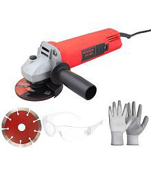 Atrocitus (4 in1 Kit) Essential Power Tools for DIY Enthusiasts Angle Grinder, Marble Cutting Blade, White Goggles And Gloves Power Up