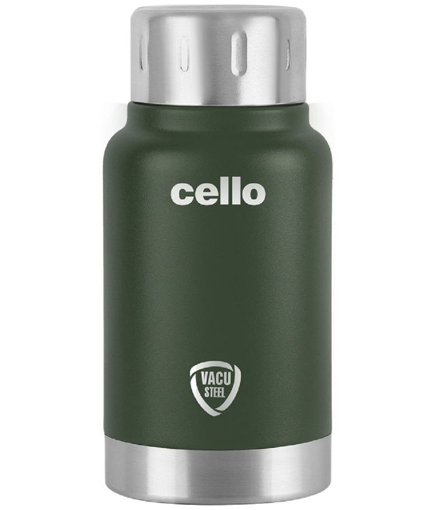     			Cello Duro Top Vacusteel Green Steel Flask ( 160 ml )