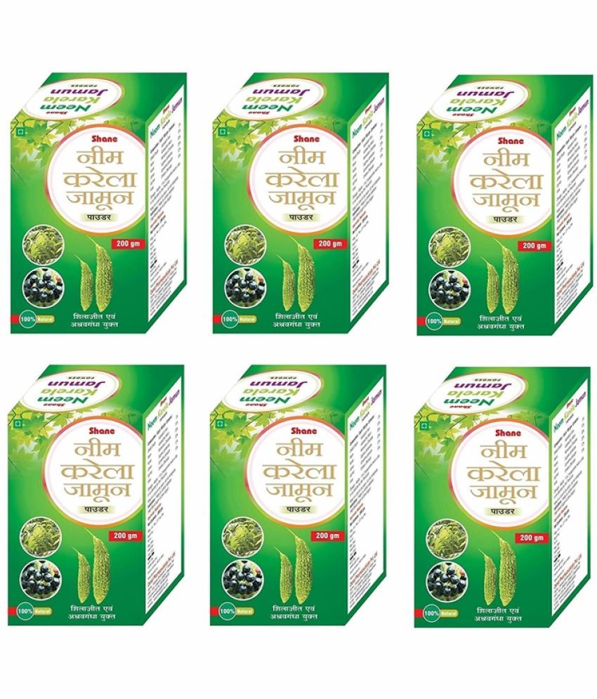     			G&G PHARMACY Shane Neem Karela Jamun Powder 200 gm Pack Of 6