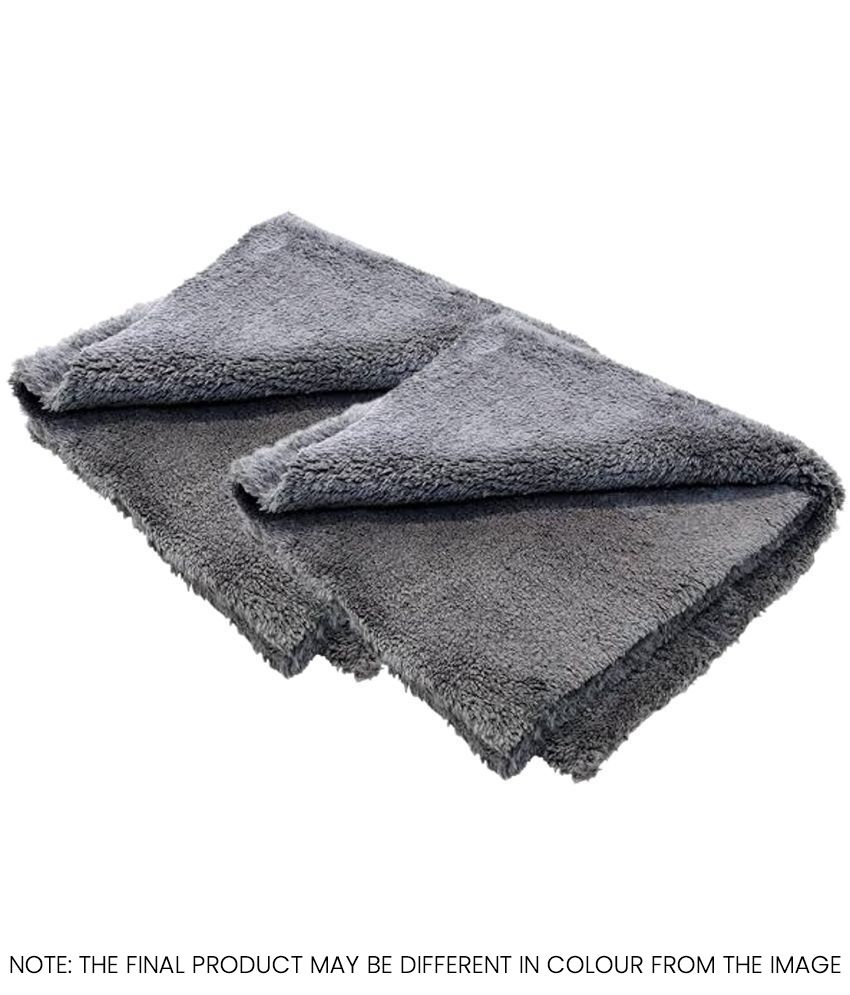     			HOMETALES - Multicolor 500 GSM Drying Towel For Automobile ( Pack of 2 )