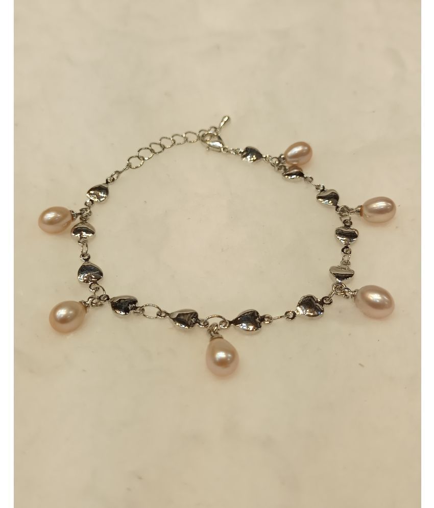     			Mannatraj Pearls & Jewellers Pink Bracelet ( Pack of 1 )