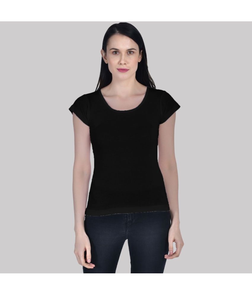     			AIMLY Cap Sleeve Cotton Camisoles - Black Single