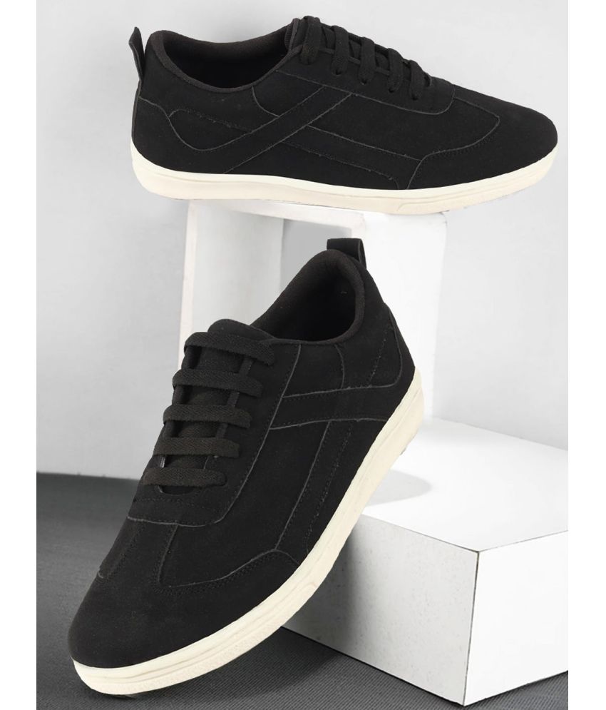     			Fausto NFST_KI-913_BLACK Black Men's Sneakers