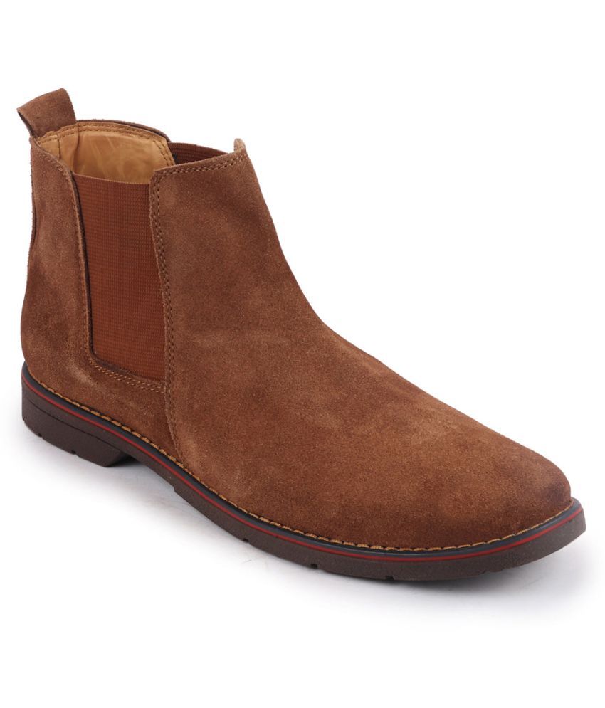     			Fausto Tan Men's Chelsea Boots