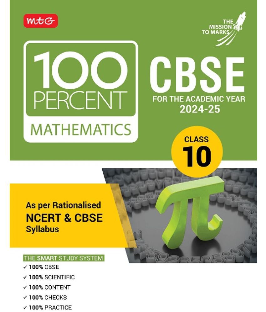     			MTG 100 Percent Mathematics For Class 10 CBSE Board Exam 2024-25 | Chapter-Wise Self-evaluation Test, Theory, Diagrams Available All in One Book | As