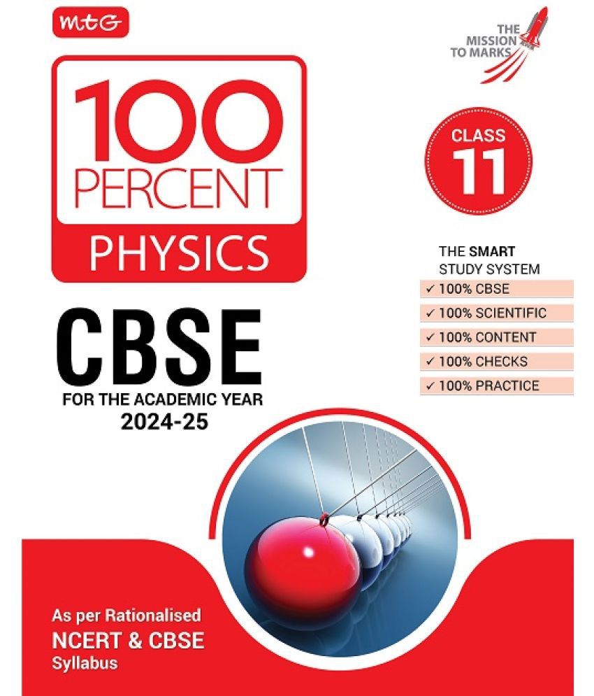     			MTG 100 Percent Physics For Class 11 CBSE Board Exam 2024-25 | Chapter-Wise Self-evaluation Test, Theory, Diagrams & Practical Available All in One Bo