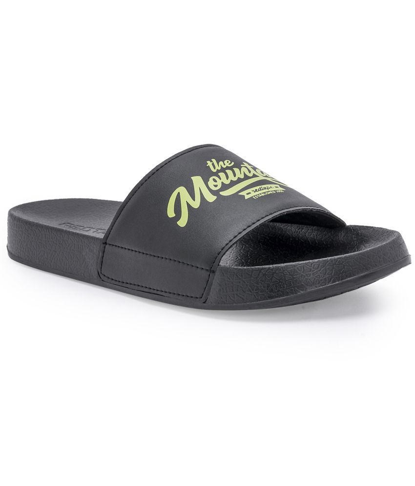     			Red Tape Black Men's Slide Flip Flop