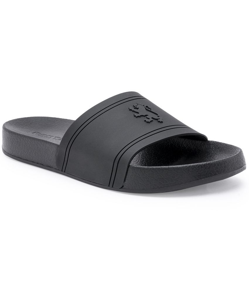     			Red Tape Black Men's Slide Flip Flop