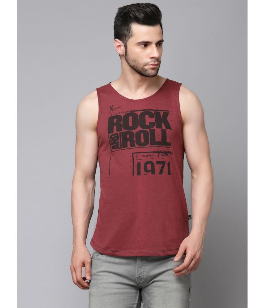     			Rigo Cotton Men's Vest ( Maroon ) Men Vest T-Shirt