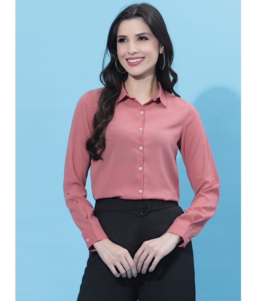     			Selvia Pink Polyester Women's Shirt Style Top ( Pack of 1 )