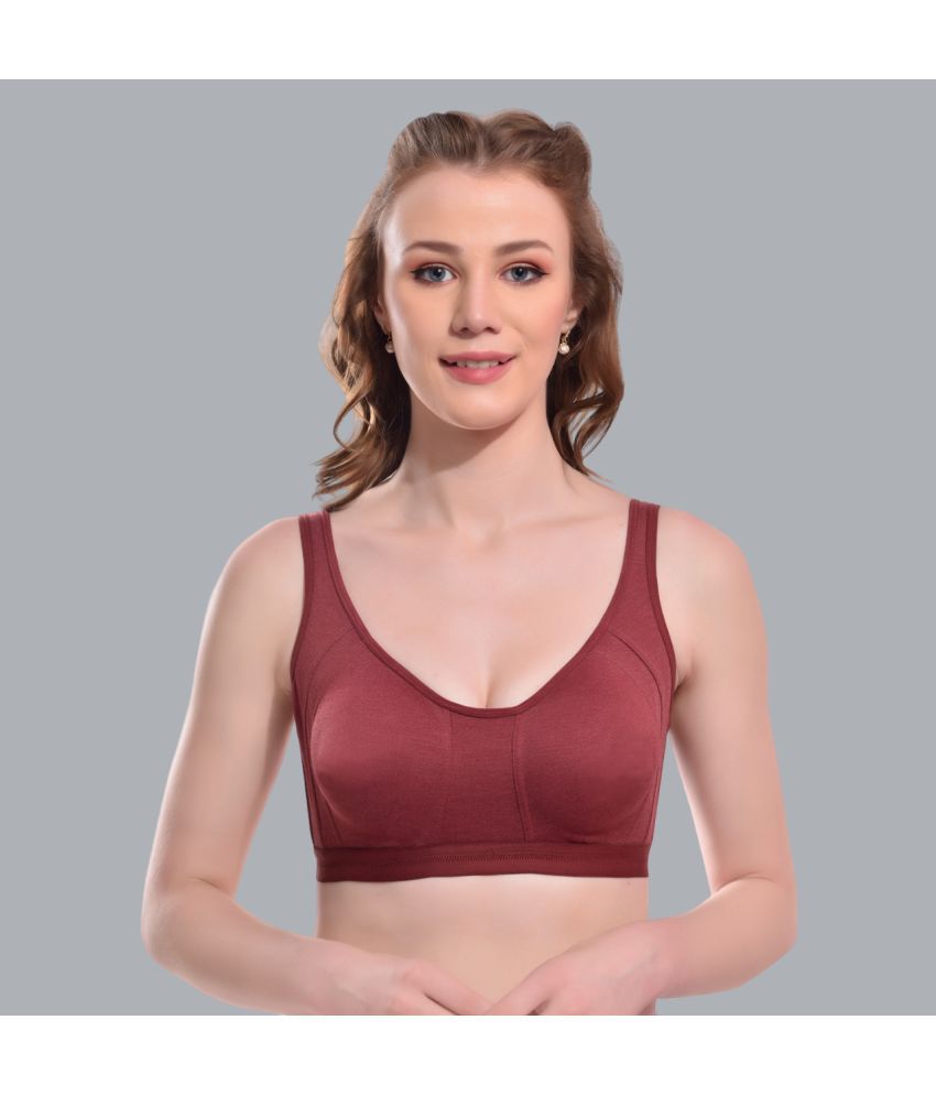     			Viral Girl Maroon Cotton Non Padded Women's Everyday Bra ( Pack of 1 )