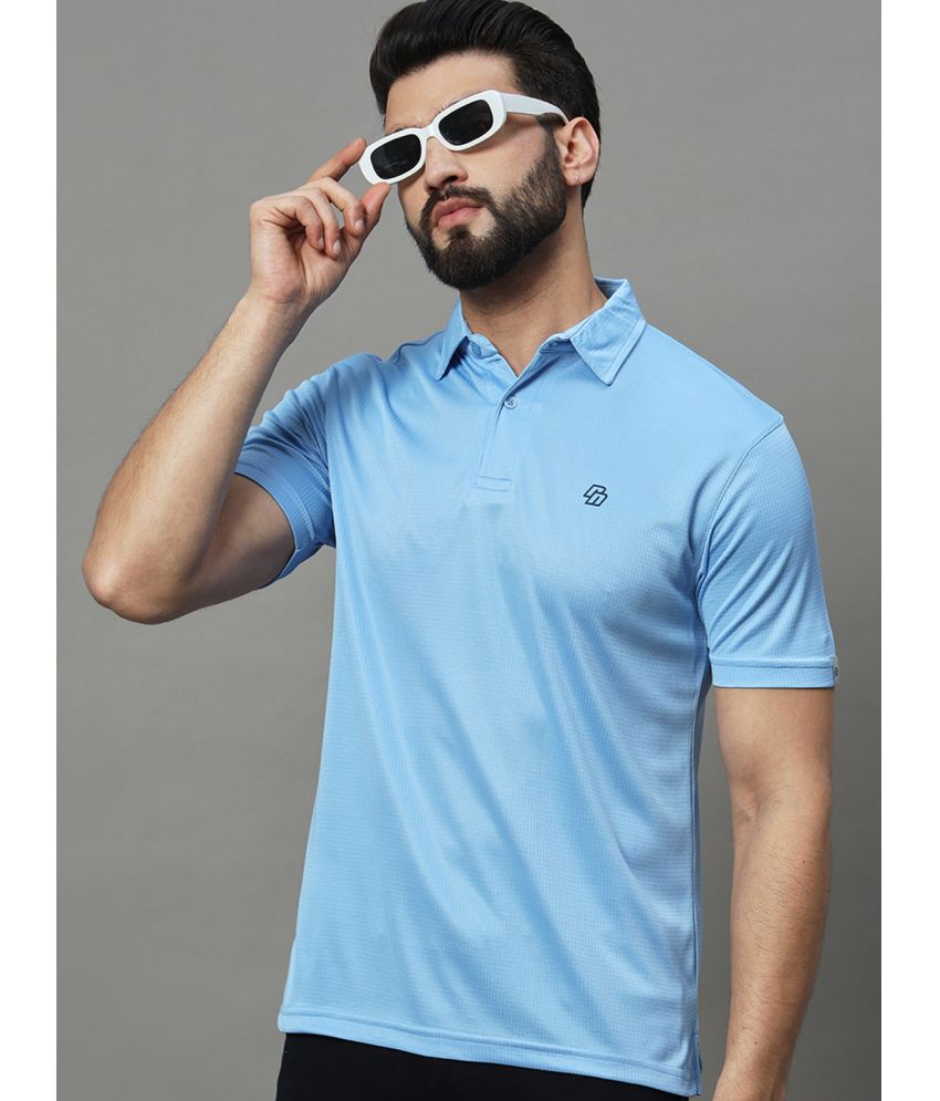     			renuovo Polyester Regular Fit Solid Half Sleeves Men's Polo T Shirt - Light Blue ( Pack of 1 )