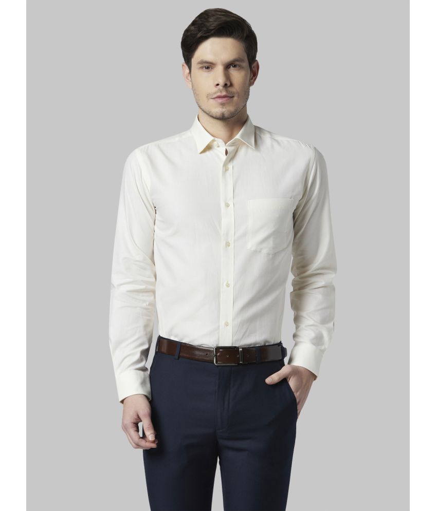     			Park Avenue Cotton Regular Fit Full Sleeves Men's Formal Shirt - Yellow ( Pack of 1 )