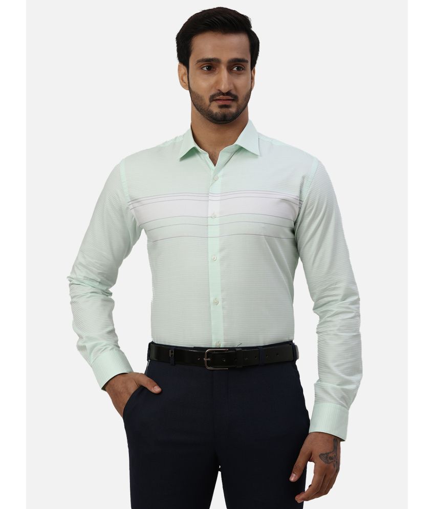     			Park Avenue Cotton Slim Fit Full Sleeves Men's Formal Shirt - Green ( Pack of 1 )