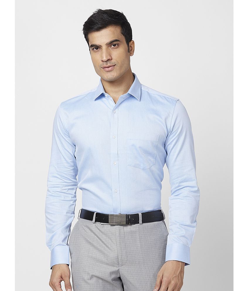     			Park Avenue Cotton Slim Fit Full Sleeves Men's Formal Shirt - Blue ( Pack of 1 )