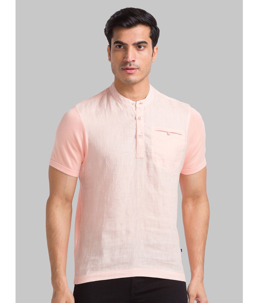     			Parx Cotton Regular Fit Solid Half Sleeves Men's T-Shirt - Orange ( Pack of 1 )