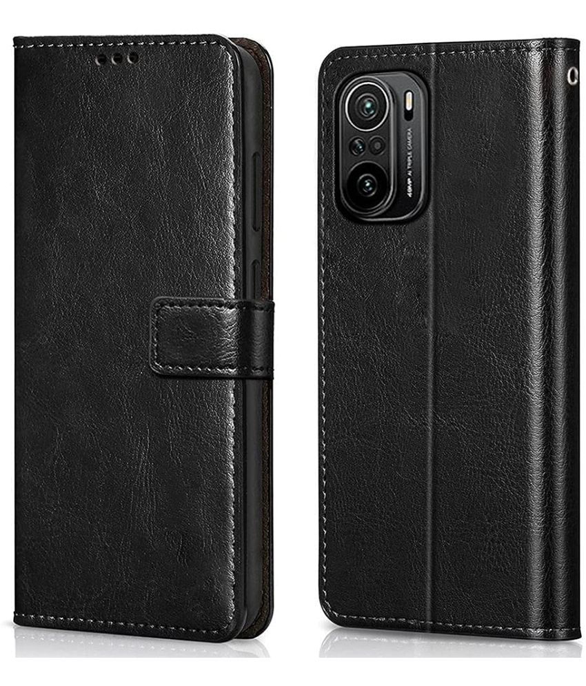     			ClickAway Black Flip Cover Artificial Leather Compatible For Xiaomi Mi 11X Pro ( Pack of 1 )