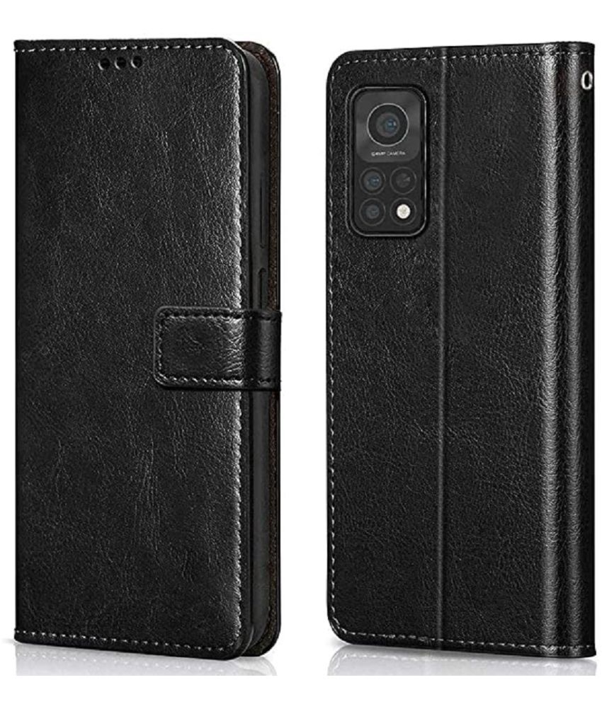     			ClickAway Black Flip Cover Artificial Leather Compatible For Xiaomi Mi 10 Pro 5G ( Pack of 1 )